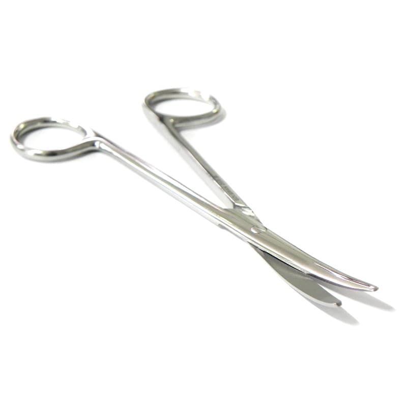 Tesoura Metzembaum Em Aço Inox Diérese Delicada Curva Abc (20cm) - Portal do Médico