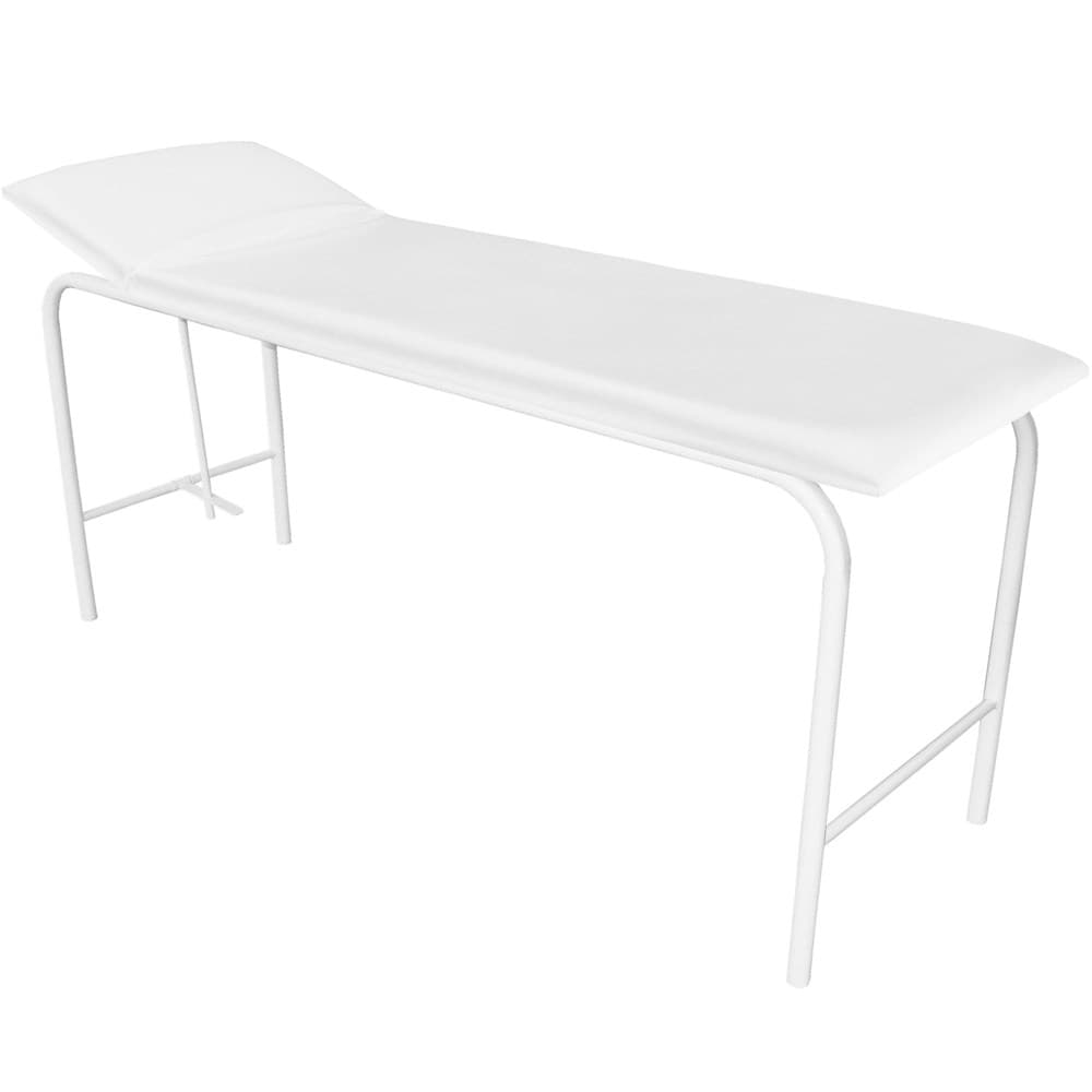 Divã Metal Exame Clínico Reclinavel Marcos Moveis (Branco)
