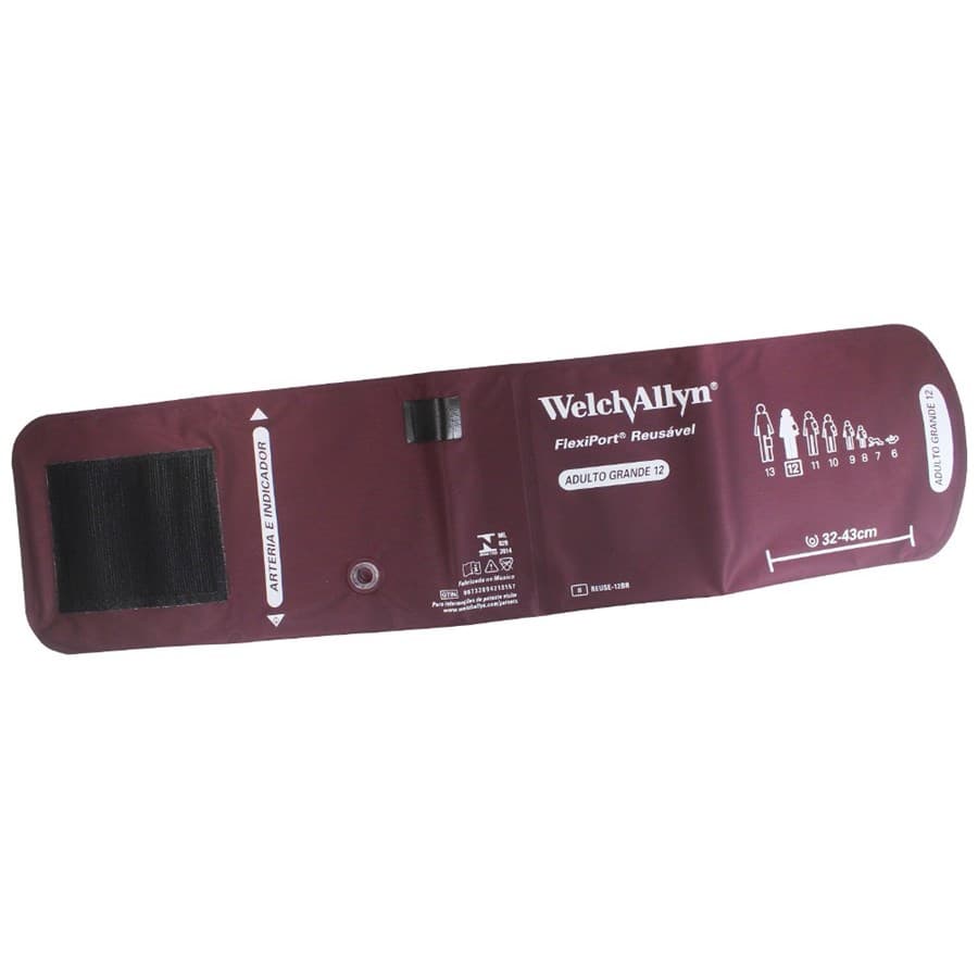Braçadeira Adulto Grande Reusável Flexiport 12 - Welch Allyn