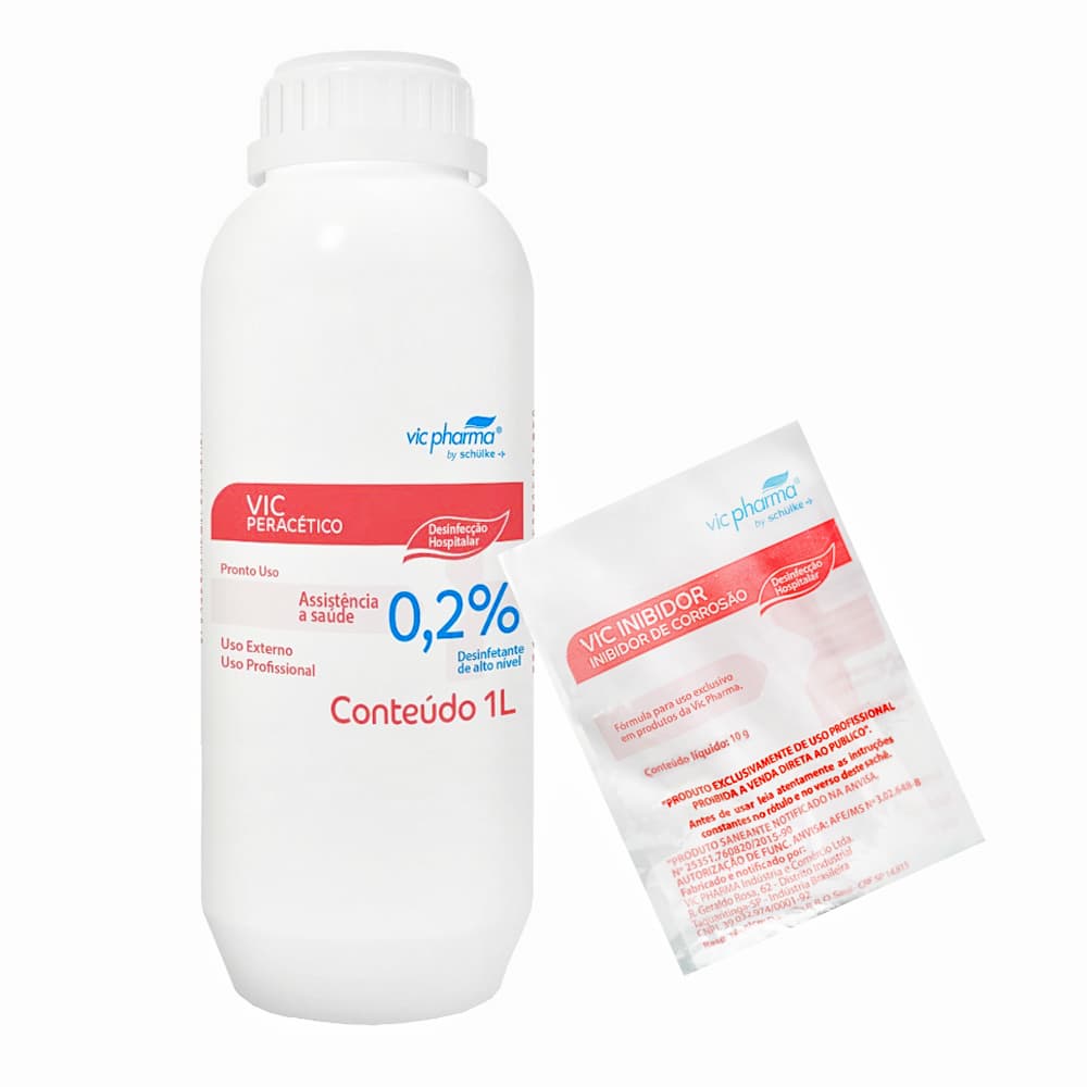 Ácido Peracético 1000ml Vic 0,2% C/Inibidor Vic Pharma - Portal do Médico