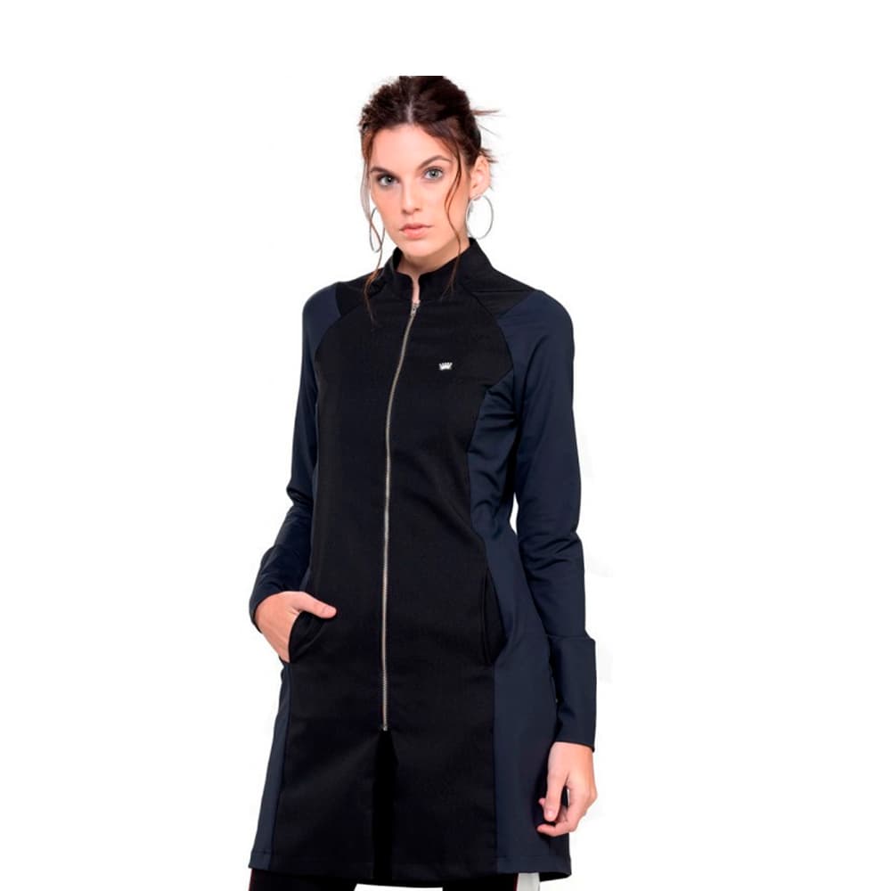 Jaleco Veneto Preto Feminino Dra Cherie (G) - Portal do Médico