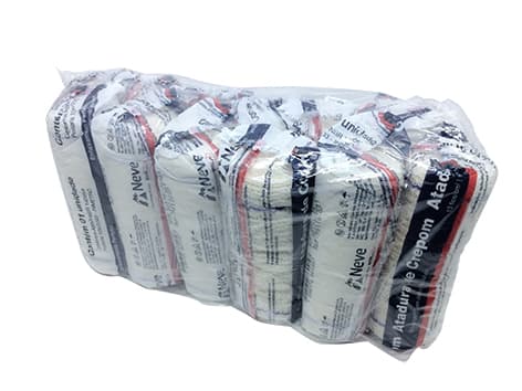 Atadura Crepe Ortopedica 13f C/12 Un Neve (12cmx1,8m)