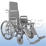 Cadeira de Rodas Aço Modelo 1014-Praxis - Portal do Médico