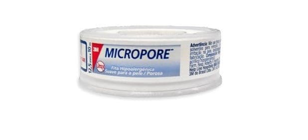 Fita Micropore Hipoalergênica 3m (12,5mmx10m(Branca))