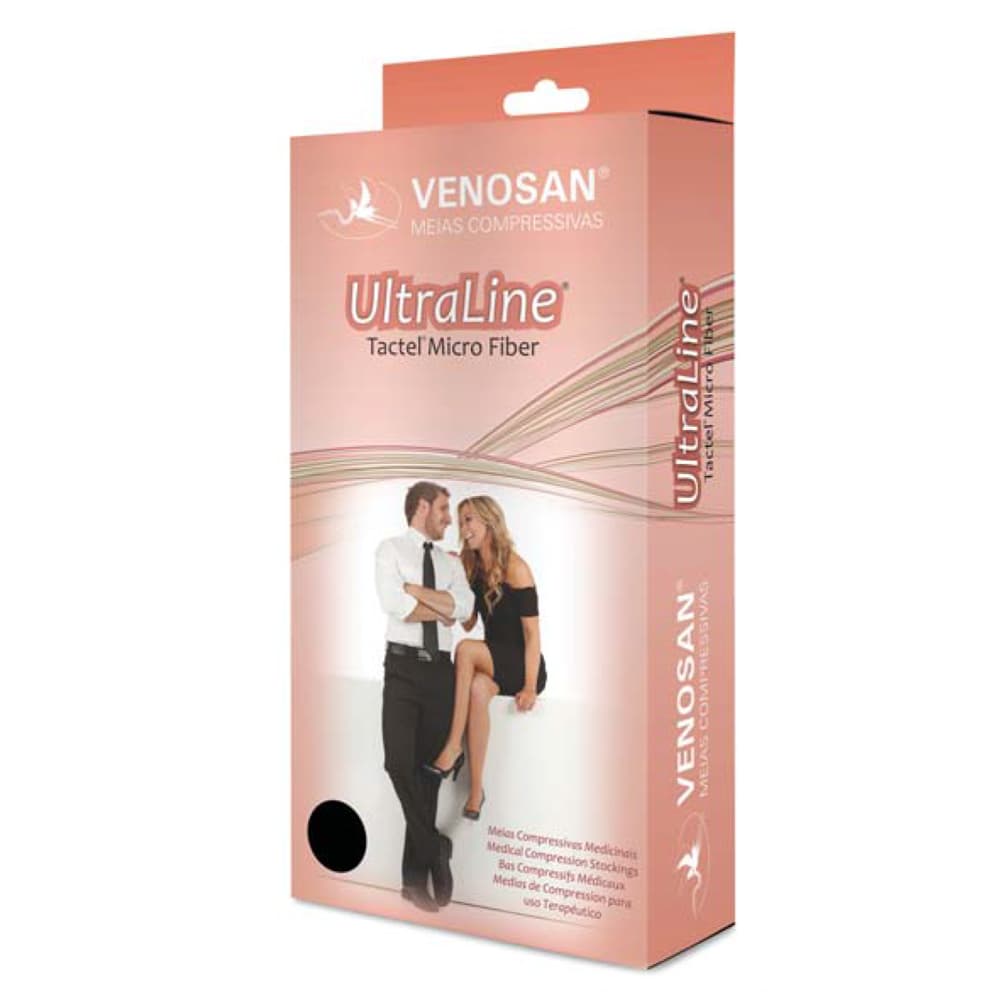 Meia Compressiva Ultraline Meia Coxa Com Silicone Pé Aberto (G-Bege) - Portal do Médico