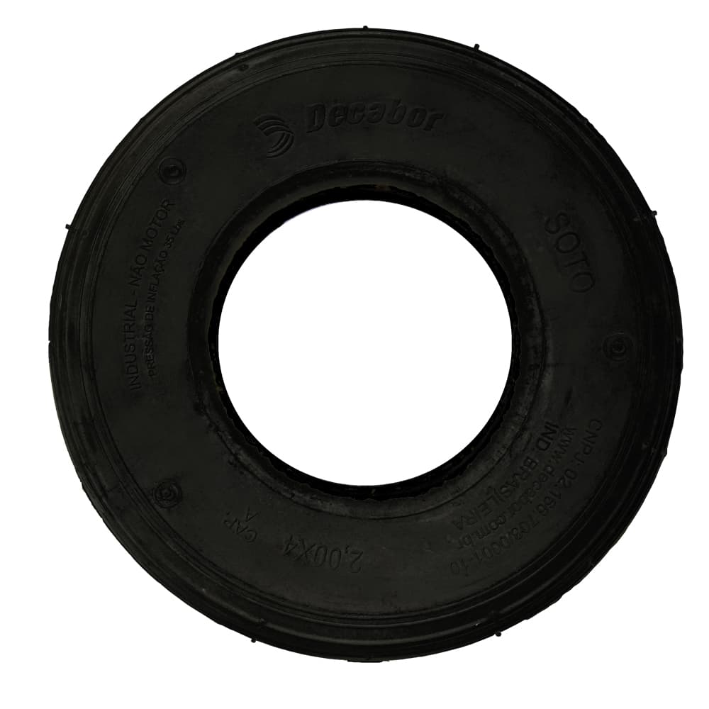 Pneu Dianteiro Cadeira De Rodas Aro 04 Decabor (Preto) - Portal do Médico