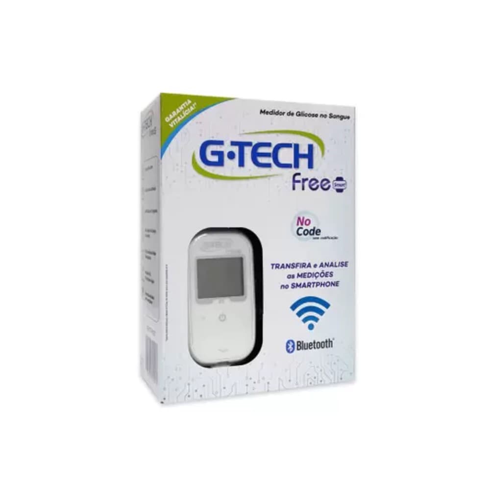Kit Medidor de Glicose Completo G-tech Free Smart Com Bluetooth - Portal do Médico