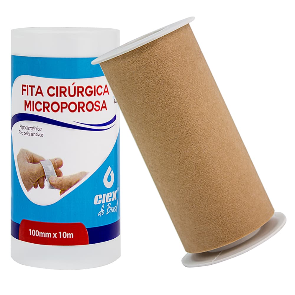 Fita Micropore A Unidade Bege Ciex (100mmx10m) - Portal do Médico