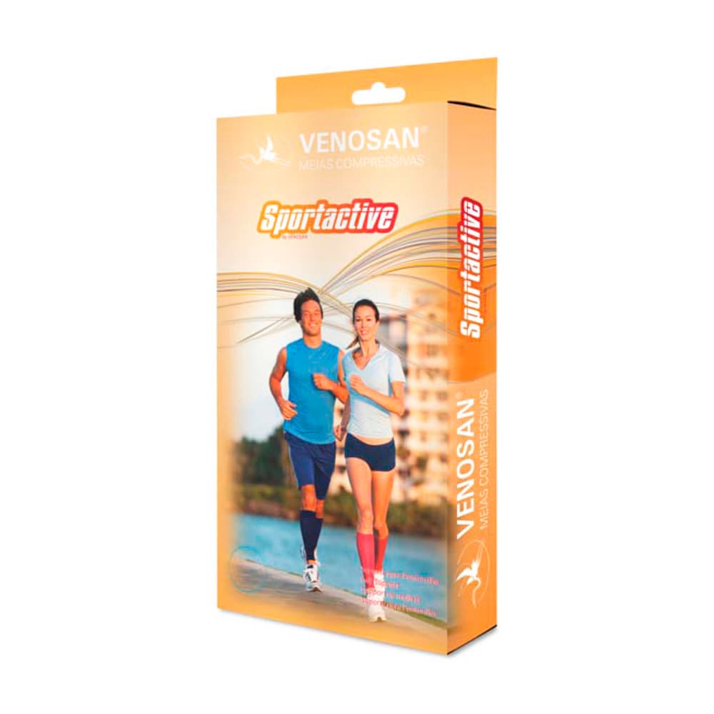 Polaina Compressiva Sportactive 3/4 20-30 Bd Branca Venosan (G)
