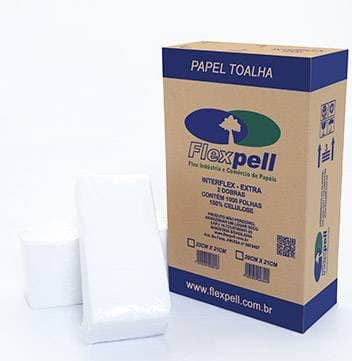 Papel Toalha Interfolha Extra Cx c/ 1000 unds - Flexpell - Portal do Médico