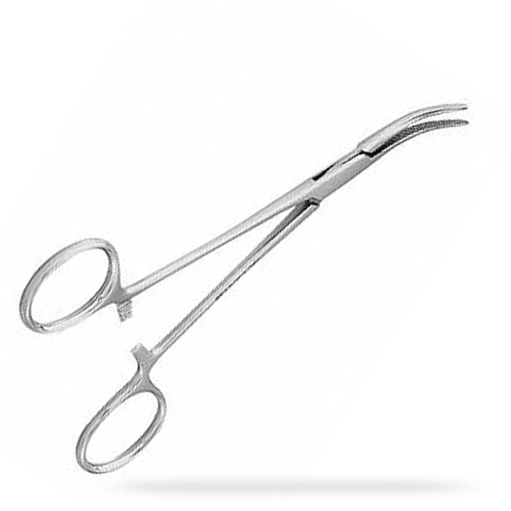 Pinça Crile Curva Em Aço Inox Para Pedículos Abc (14cm) - Portal do Médico
