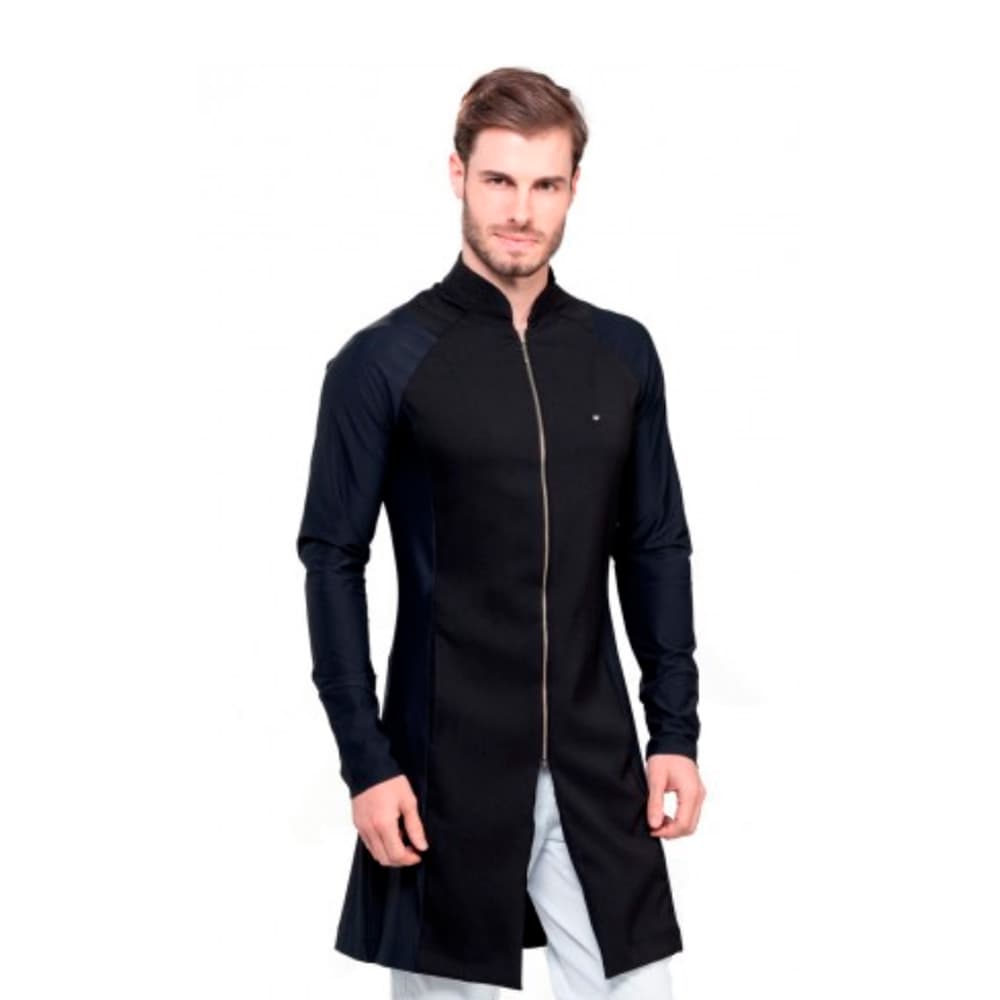 Jaleco Veneto Preto Masculino Dra Cherie (M) - Portal do Médico
