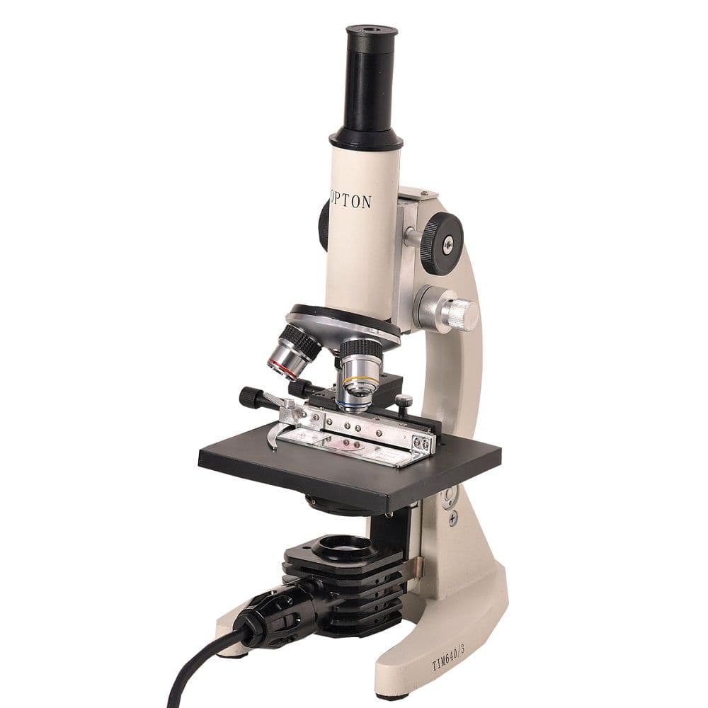 Microscópio Biológico Monocular de 20 X até 640 X ou até 1600 X Opcional - Iluminação de LED - Portal do Médico