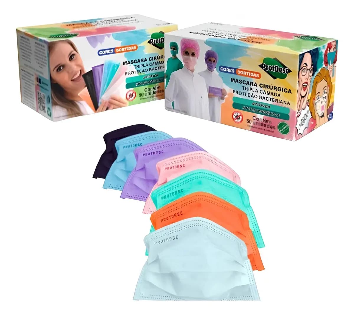 MASCARA TRIPLA COLORS C/50 UND – PROTDESC