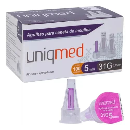 AGULHA P/ CANETA 5MM X 31G UND – UNIQMED