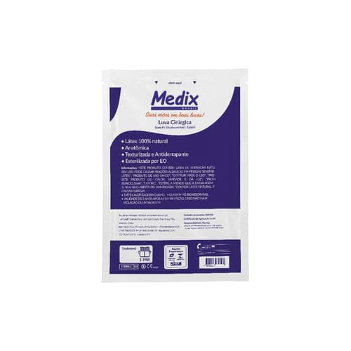 LUVA CIRURGICA TAM 7.0 PAR – MEDIX