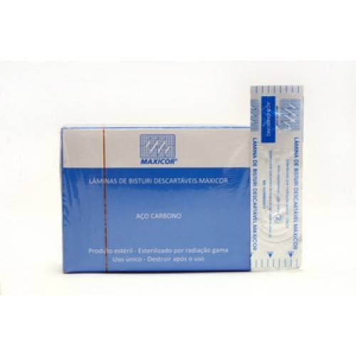 LAMINA BISTURI CARBONO NA 12 C/100 UND – MAXICOR