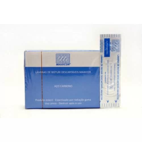 LAMINA BISTURI CARBONO NA 10 C/100 UND – MAXICOR
