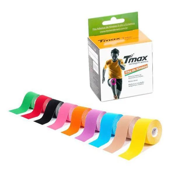 FITA TAPE TMAX BANDAGEM ELASTICA – ROSA – TMAX
