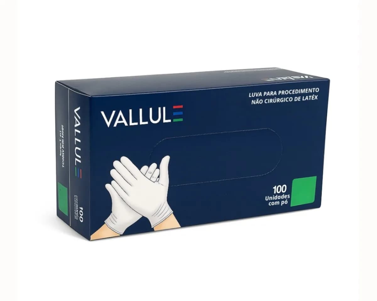 LUVA LATEX PROC TAMANHO G C/100UND – VALLULE